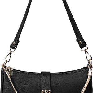 Women Vegan Leather Shoulder Bag Small Tote Purse for Work and Travel